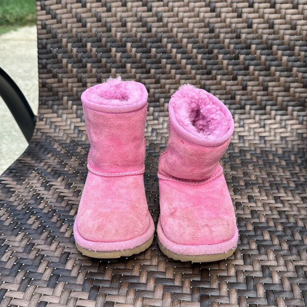UGG Kids Sparkly Pink Boots